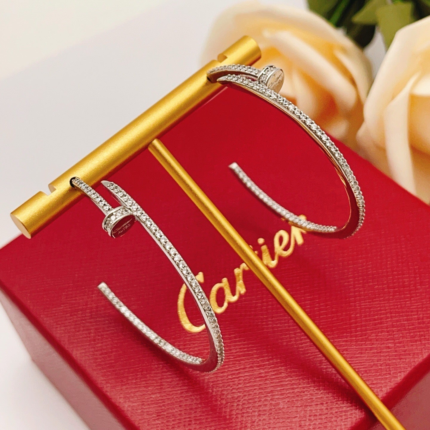 [Stars Jewelry]JUSTE FULL DIAMOND LARGE EARRINGS