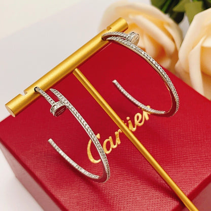 [Stars Jewelry]JUSTE FULL DIAMOND LARGE EARRINGS