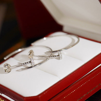[Stars Jewelry]JUSTE HALF DIAMOND LARGE EARRINGS