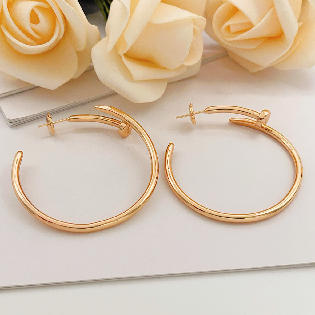 [Stars Jewelry]JUSTE NO DIAMOND LARGE EARRINGS