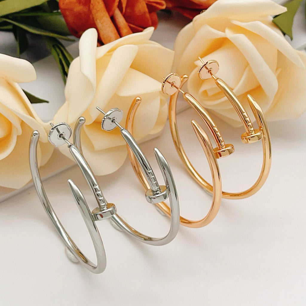 [Stars Jewelry]JUSTE NO DIAMOND LARGE EARRINGS