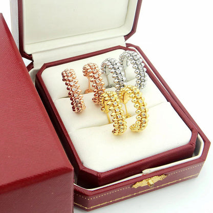 [Stars Jewelry]CLASH FULL DIAMOND MEDIUM EARRINGS