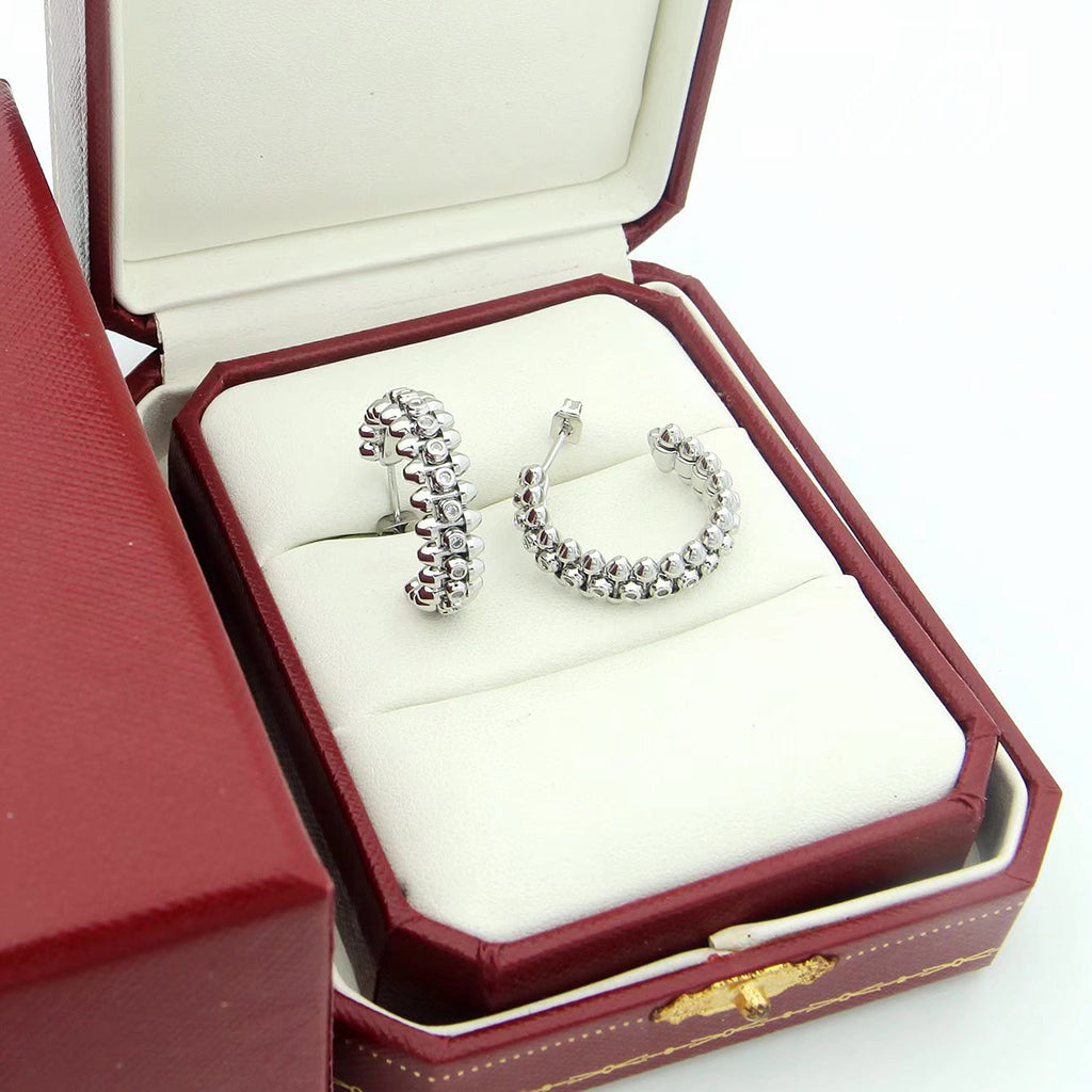 [Stars Jewelry]CLASH FULL DIAMOND MEDIUM EARRINGS