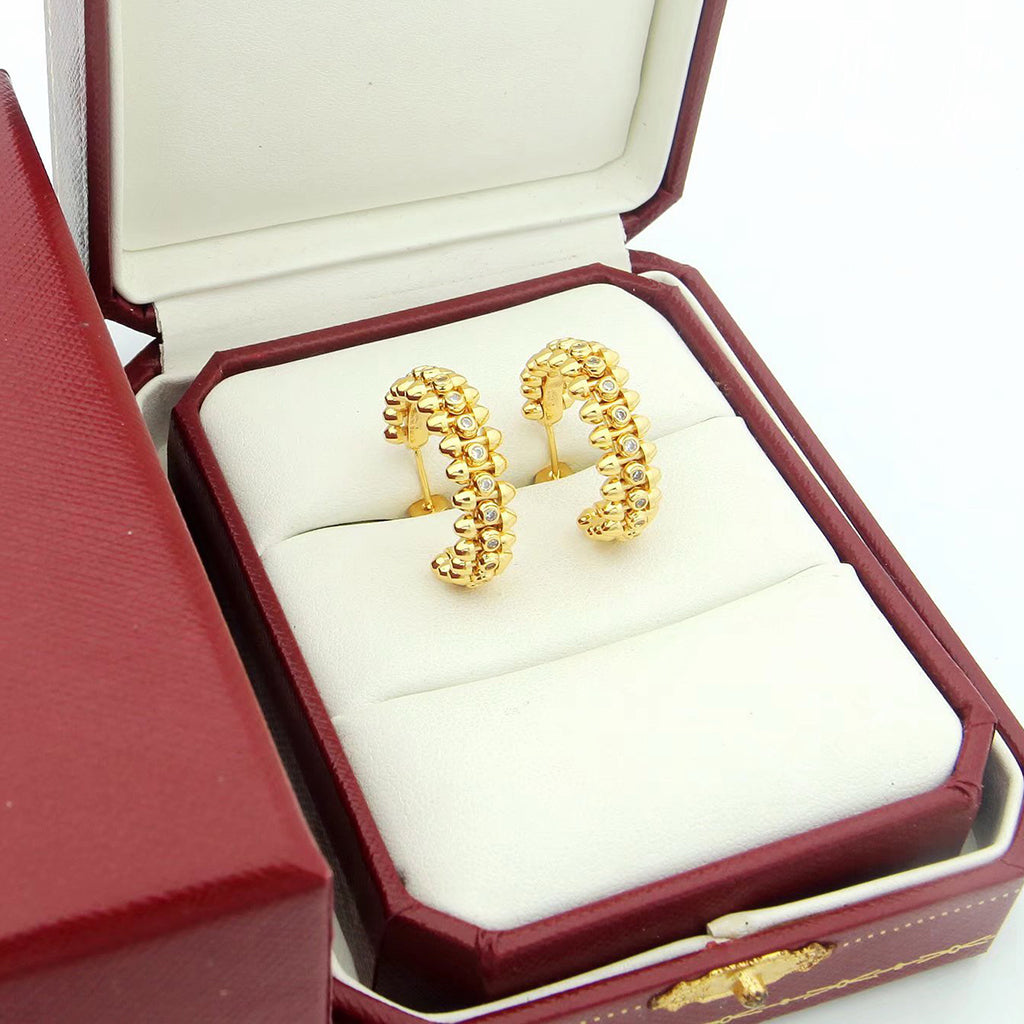 [Stars Jewelry]CLASH FULL DIAMOND MEDIUM EARRINGS