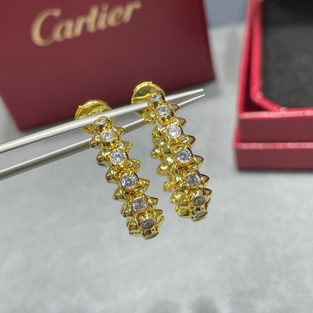 [Stars Jewelry]CLASH FULL DIAMOND MEDIUM EARRINGS