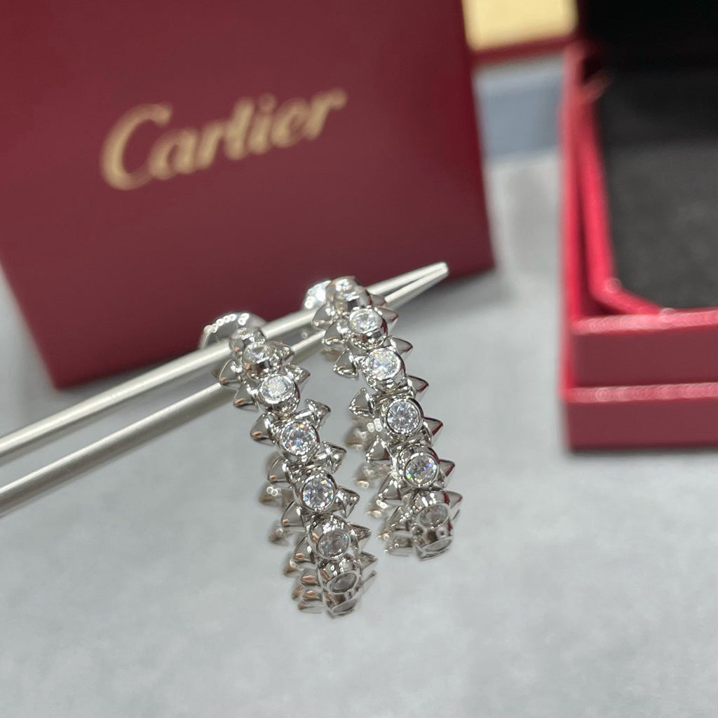 [Stars Jewelry]CLASH FULL DIAMOND MEDIUM EARRINGS