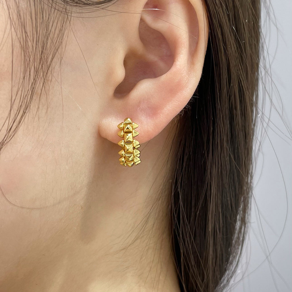 [Stars Jewelry]CLASH MINI HOOP EARRINGS