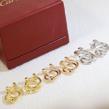 [Stars Jewelry]JUSTE NO DIAMOND DOUBLE EARRINGS
