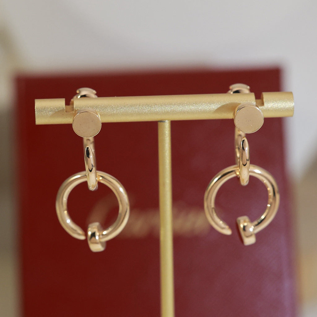 [Stars Jewelry]JUSTE NO DIAMOND DOUBLE EARRINGS