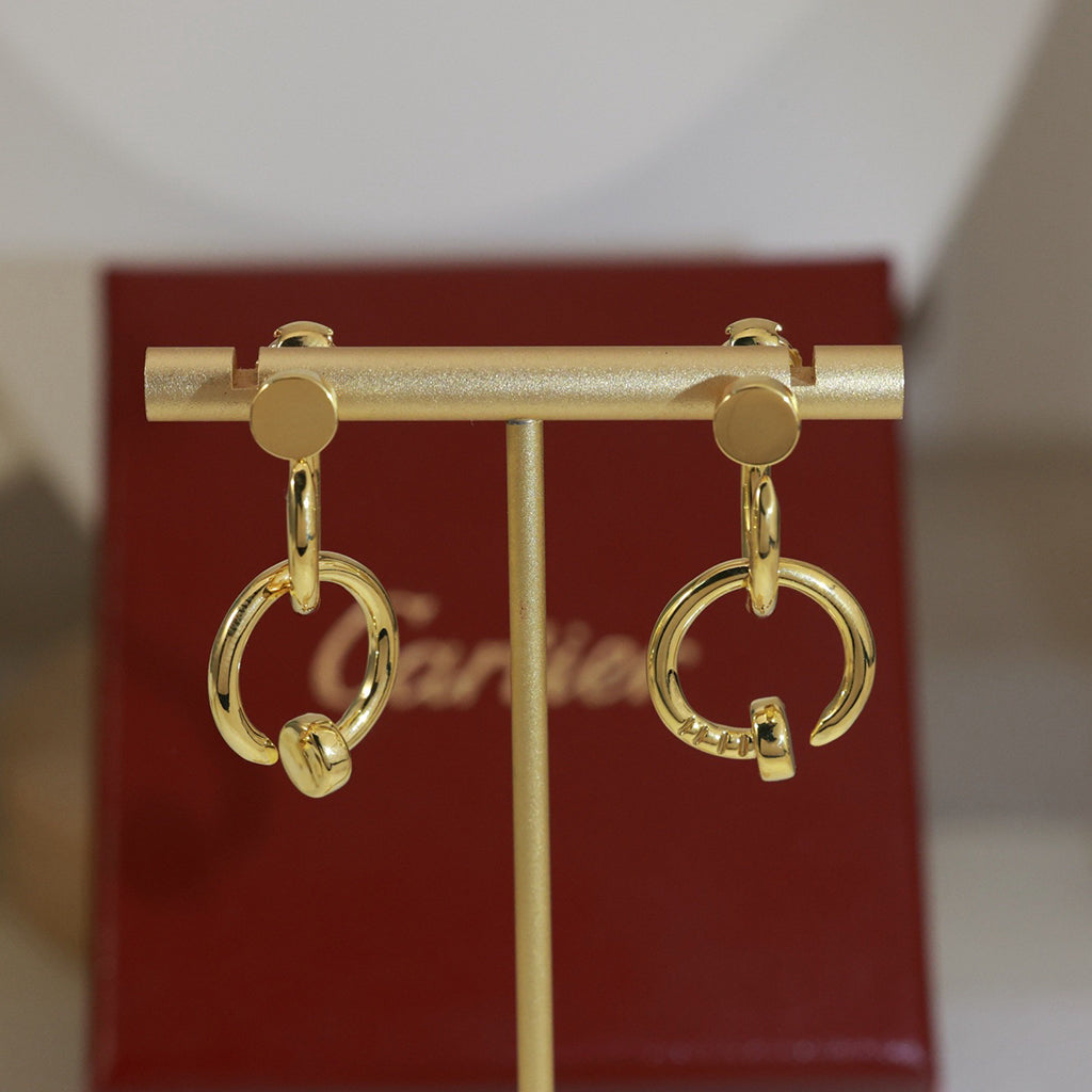 [Stars Jewelry]JUSTE NO DIAMOND DOUBLE EARRINGS