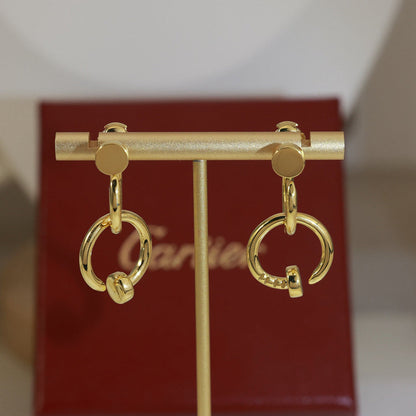 [Stars Jewelry]JUSTE NO DIAMOND DOUBLE EARRINGS