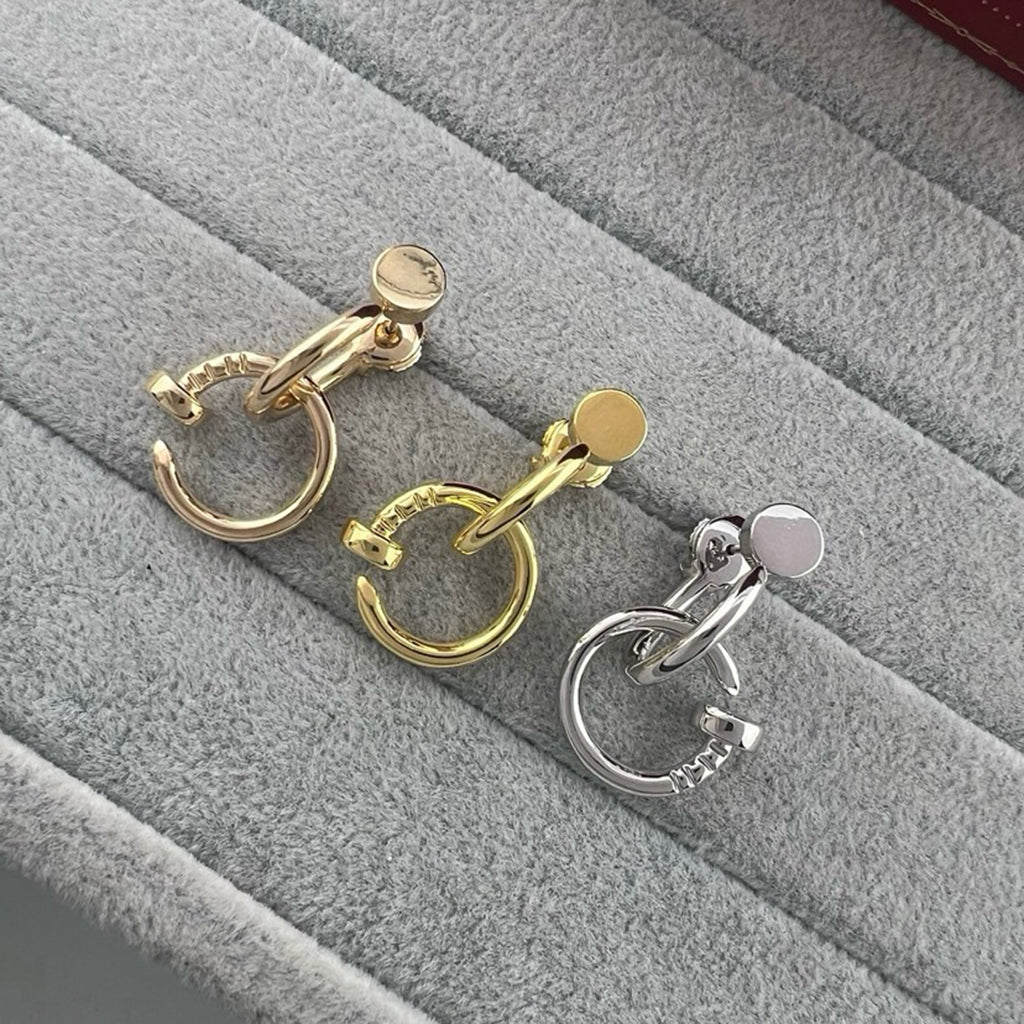 [Stars Jewelry]JUSTE NO DIAMOND DOUBLE EARRINGS