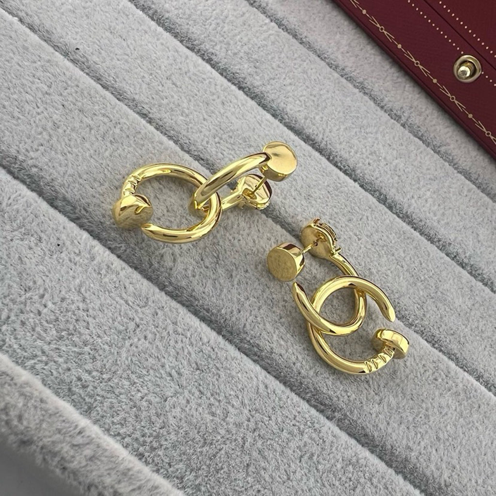 [Stars Jewelry]JUSTE NO DIAMOND DOUBLE EARRINGS