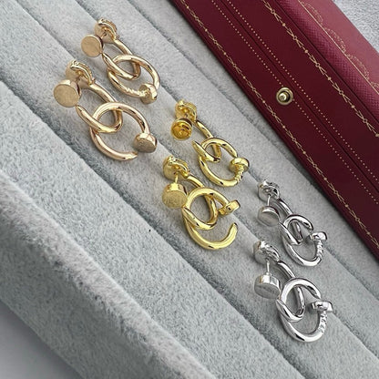 [Stars Jewelry]JUSTE NO DIAMOND DOUBLE EARRINGS