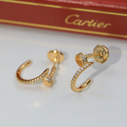 [Stars Jewelry]JUSTE FULL DIAMOND DOUBLE EARRINGS