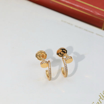 [Stars Jewelry]JUSTE FULL DIAMOND DOUBLE EARRINGS