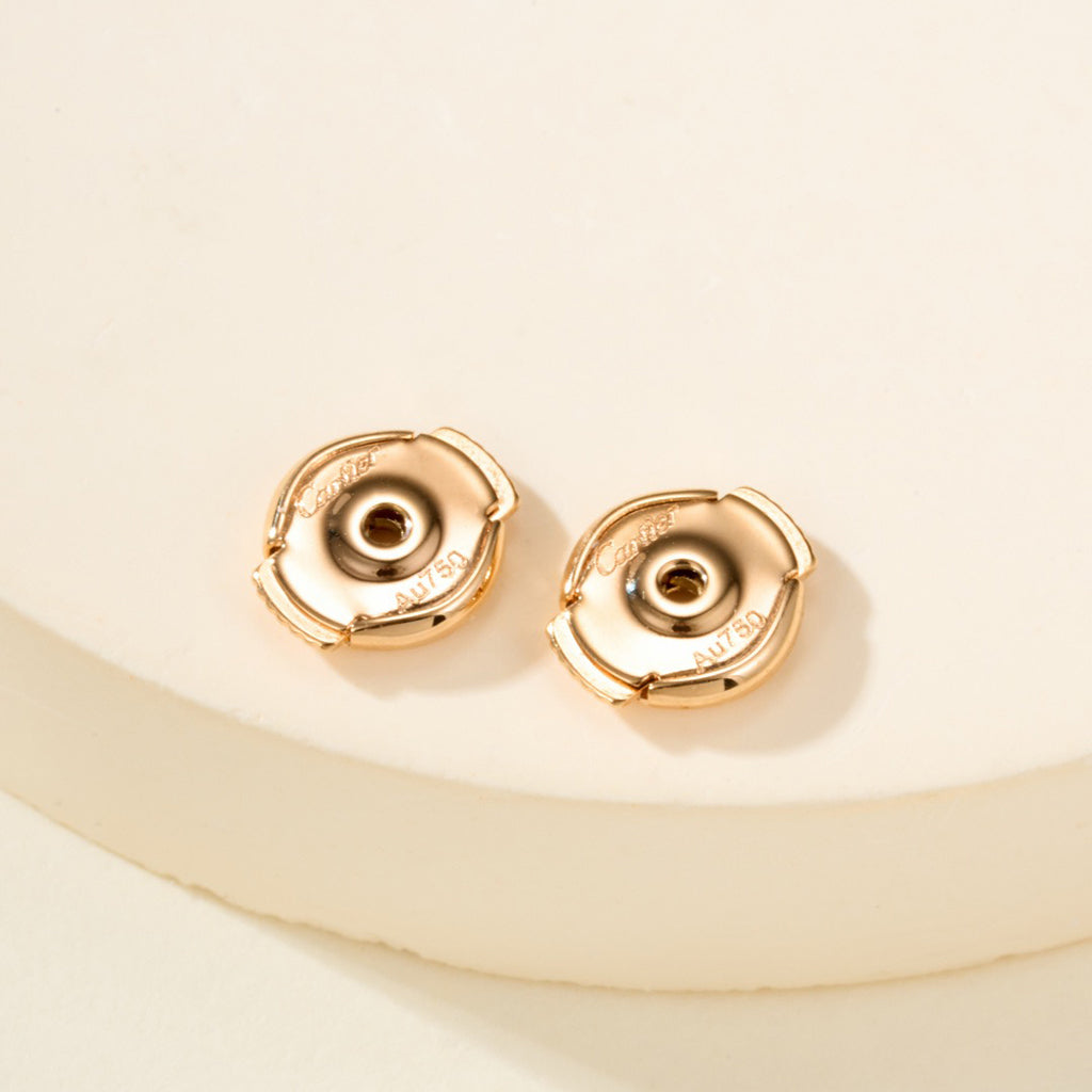 [Stars Jewelry]JUSTE HALF DIAMOND DOUBLE EARRINGS