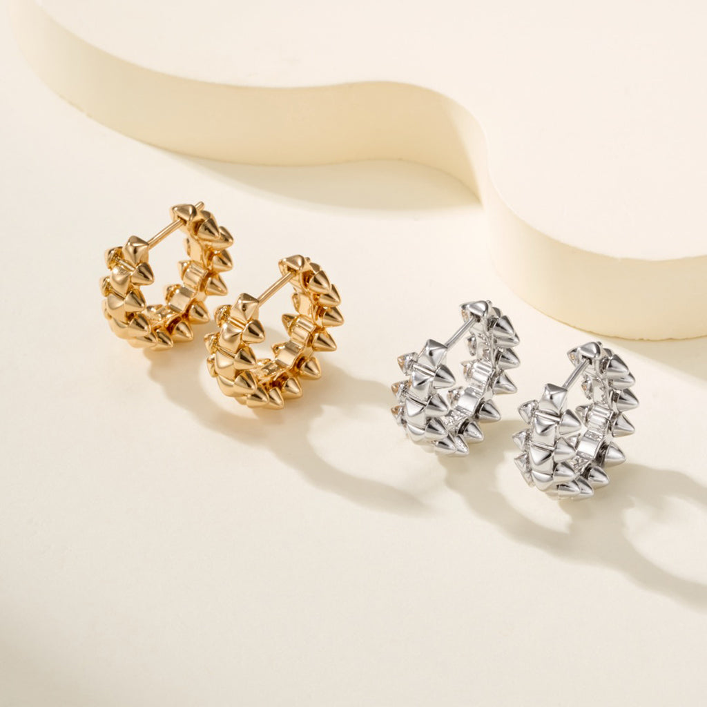 [Stars Jewelry]CLASH MINI HOOP EARRINGS