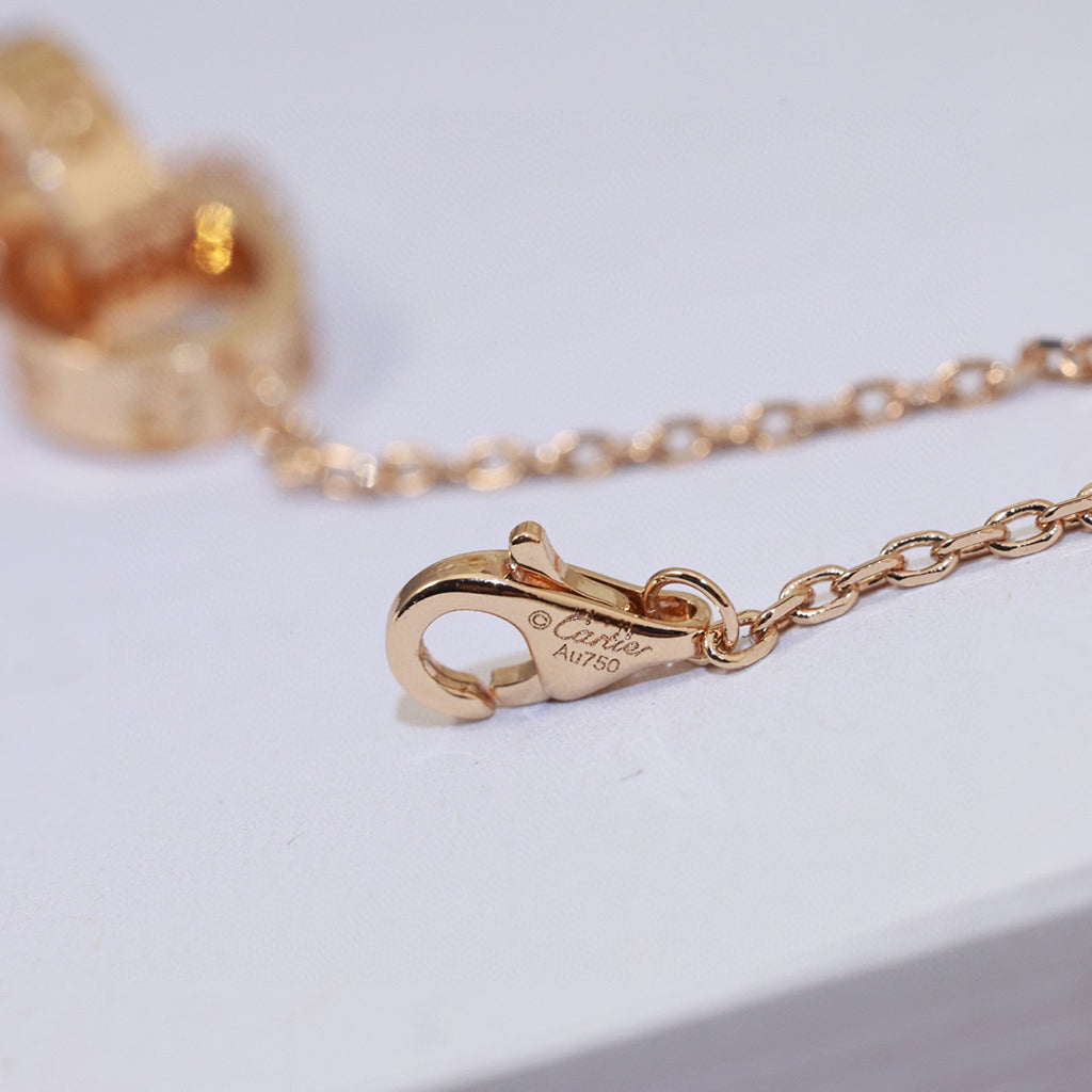 [Stars Jewelry]LOVE DOUBLE RING NECKLACE