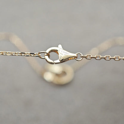 [Stars Jewelry]LOVE DOUBLE RING HALF DIAMOND NECKLACE