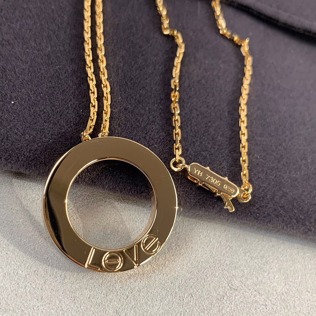 [Stars Jewelry]LOVE NECKLACE 16MM 3 DIAMONDS