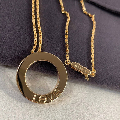 [Stars Jewelry]LOVE NECKLACE 16MM 3 DIAMONDS