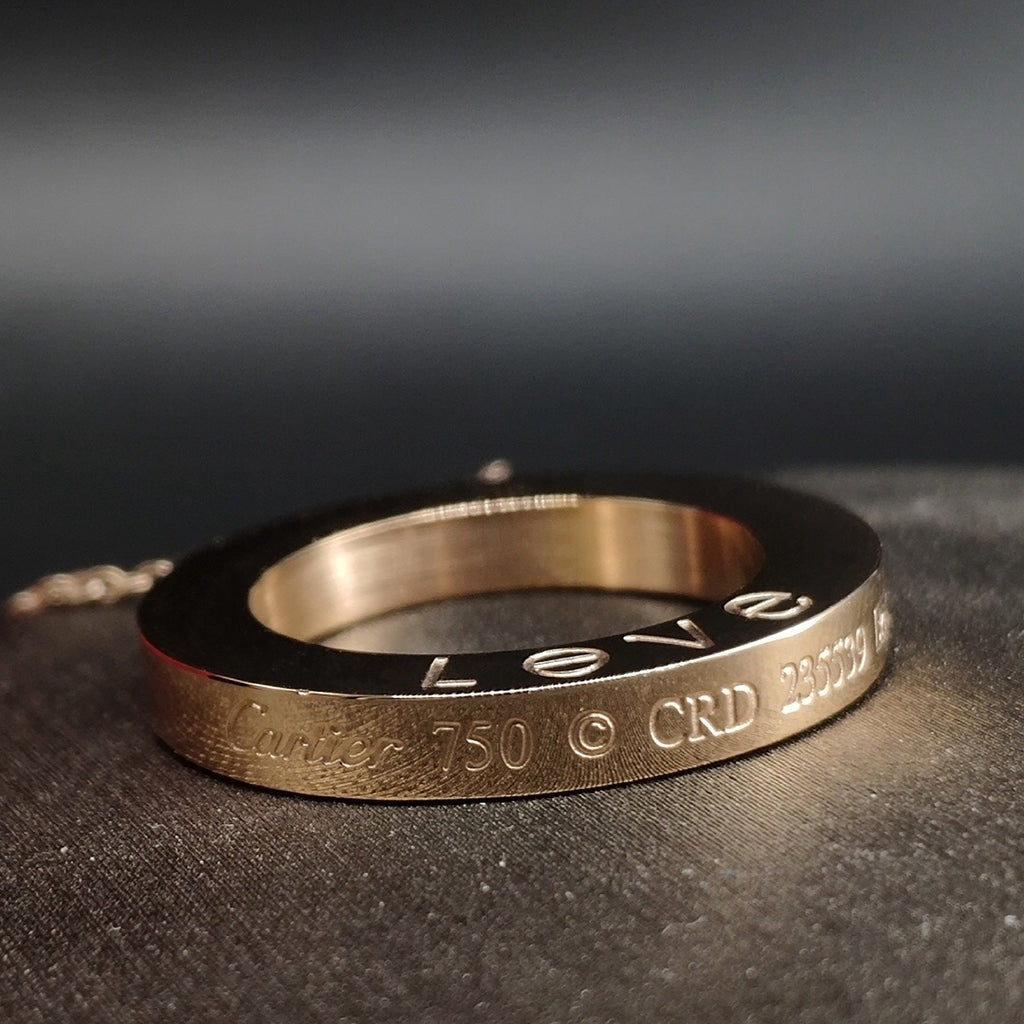 [Stars Jewelry]LOVE NECKLACE 16MM 3 DIAMONDS
