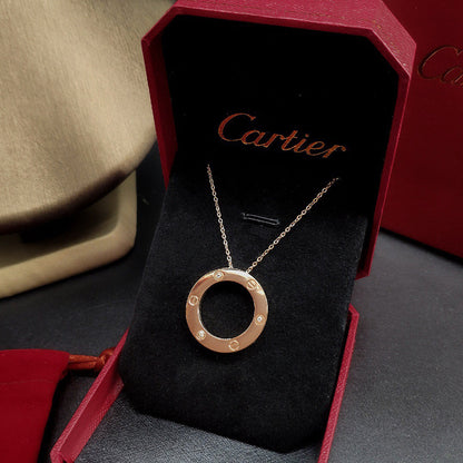 [Stars Jewelry]LOVE NECKLACE 16MM 3 DIAMONDS