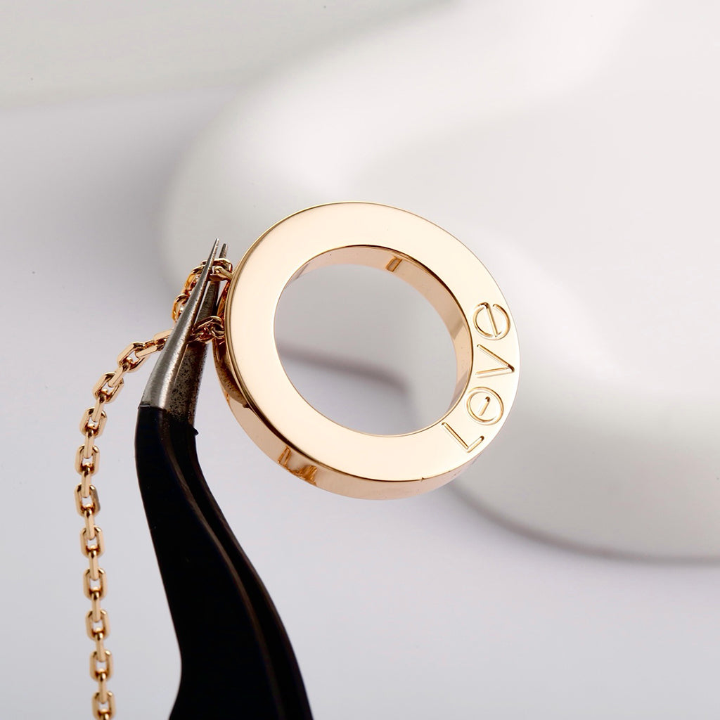 [Stars Jewelry]LOVE NECKLACE 16MM  FULL DIAMOND