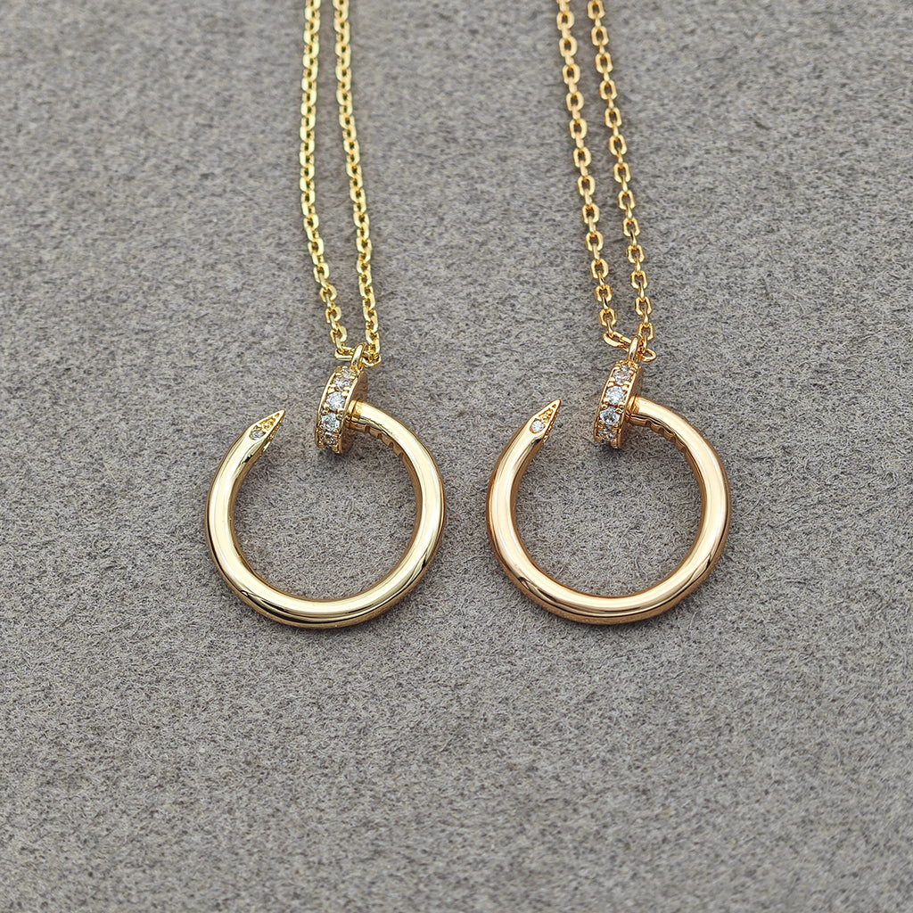 [Stars Jewelry]JUSTE NECKLACE HALF DIAMOND