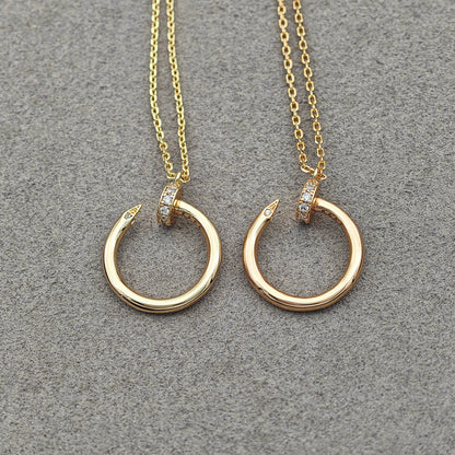 [Stars Jewelry]JUSTE NECKLACE HALF DIAMOND