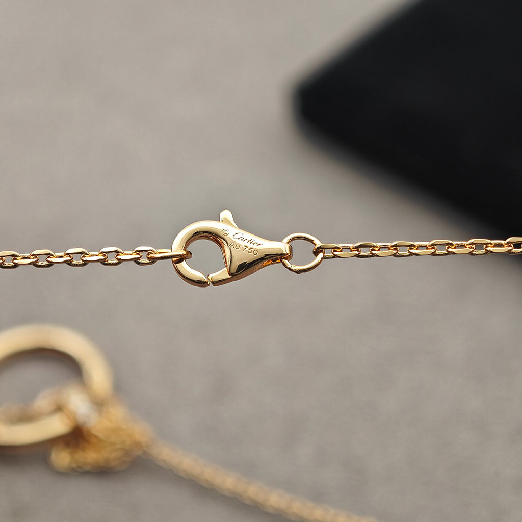 [Stars Jewelry]JUSTE NECKLACE HALF DIAMOND