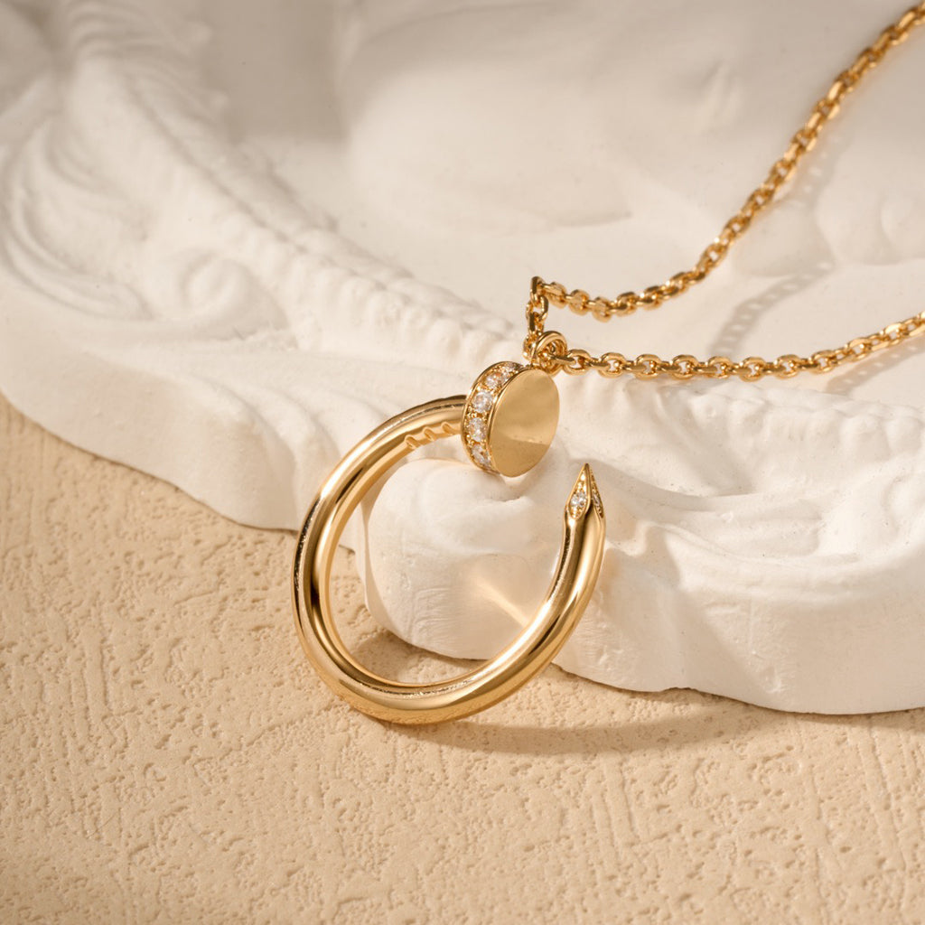 [Stars Jewelry]JUSTE NECKLACE HALF DIAMOND