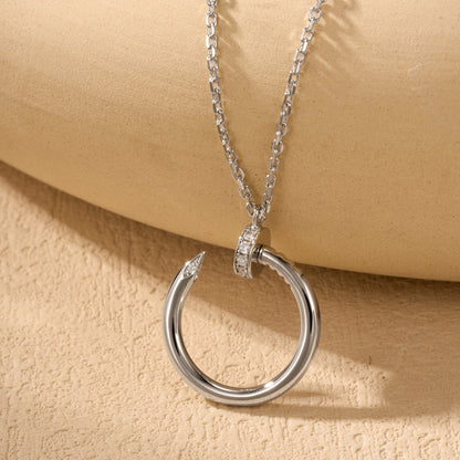[Stars Jewelry]JUSTE NECKLACE HALF DIAMOND