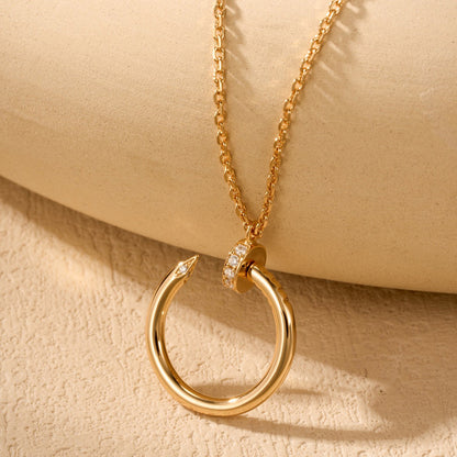 [Stars Jewelry]JUSTE NECKLACE HALF DIAMOND