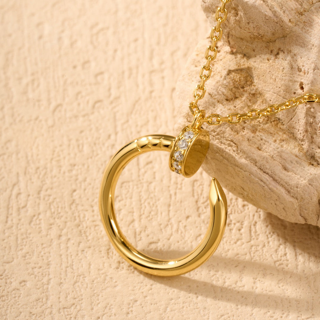 [Stars Jewelry]JUSTE NECKLACE HALF DIAMOND