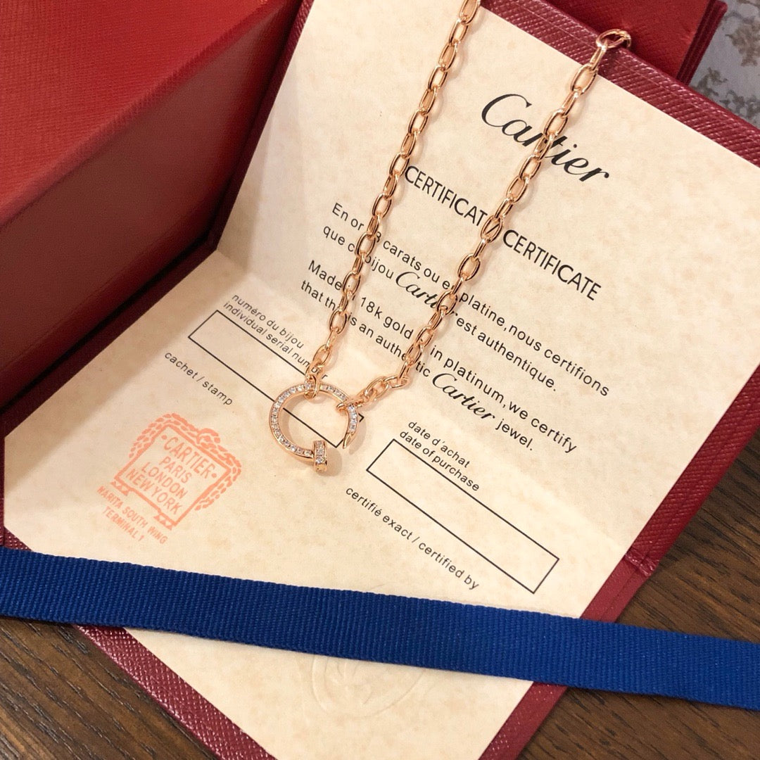 [Stars Jewelry]JUSTE NECKLACE FULL DIAMONDS