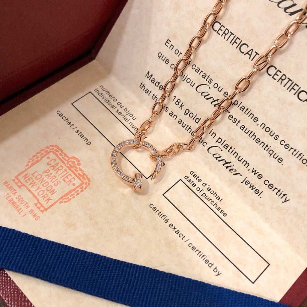 [Stars Jewelry]JUSTE NECKLACE FULL DIAMONDS
