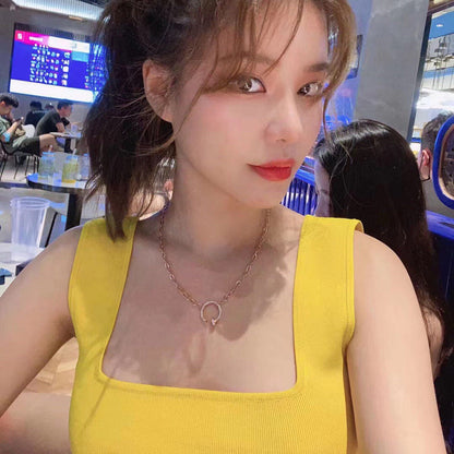 [Stars Jewelry]JUSTE NECKLACE FULL DIAMONDS