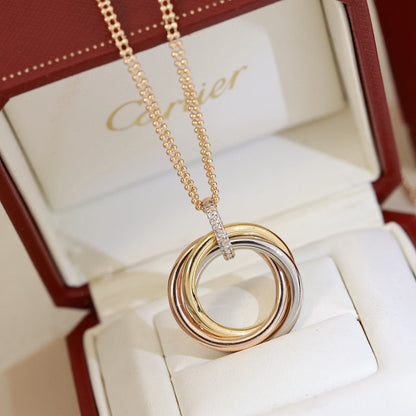[Stars Jewelry]TRINITY MEDIUM  DIAMONDS NECKLACE