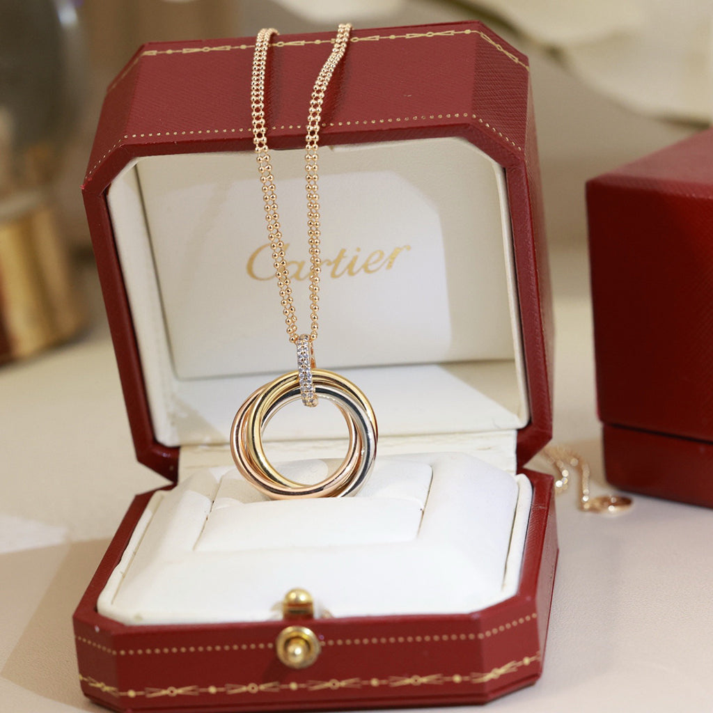 [Stars Jewelry]TRINITY MEDIUM  DIAMONDS NECKLACE