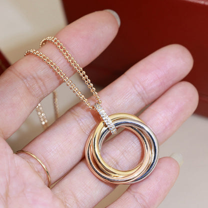 [Stars Jewelry]TRINITY MEDIUM  DIAMONDS NECKLACE