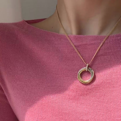 [Stars Jewelry]TRINITY MEDIUM  DIAMONDS NECKLACE