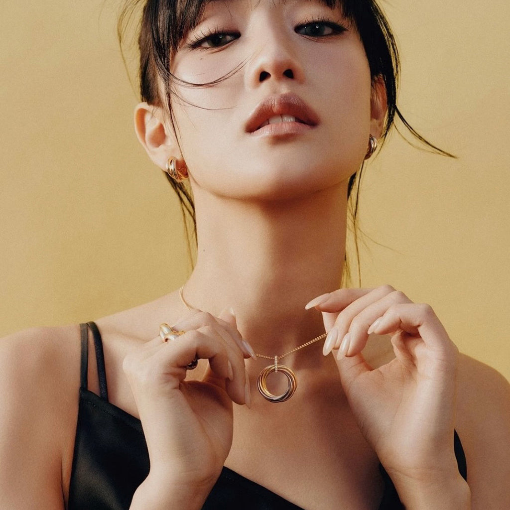 [Stars Jewelry]TRINITY MEDIUM  DIAMONDS NECKLACE