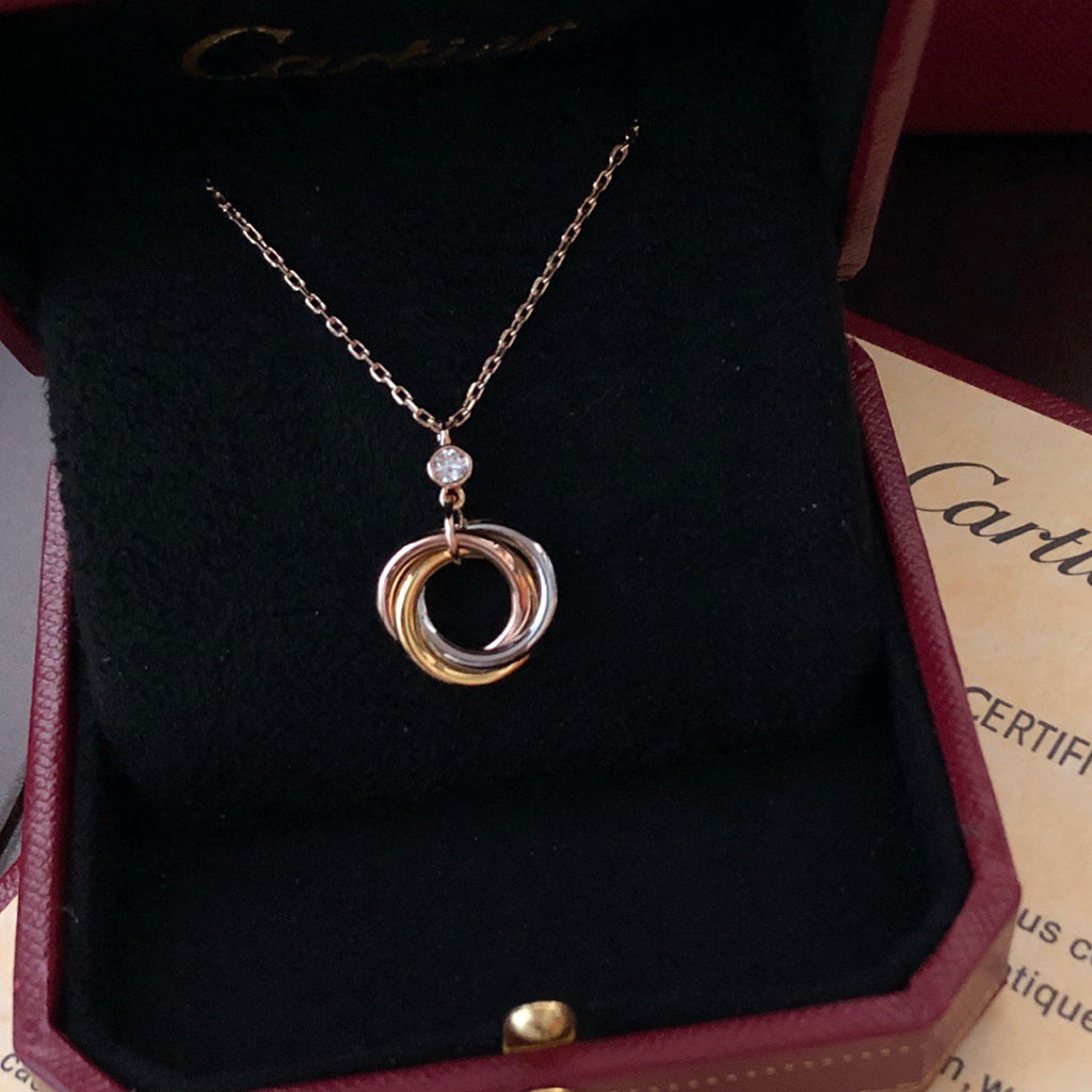[Stars Jewelry]TRINITY  NECKLACE 1 DIAMOND