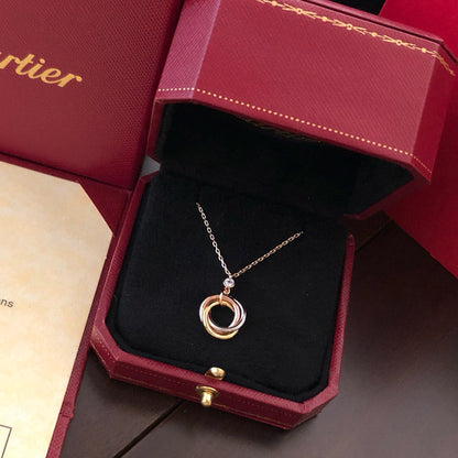 [Stars Jewelry]TRINITY  NECKLACE 1 DIAMOND
