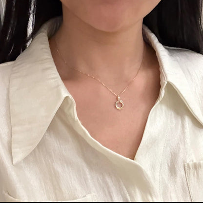 [Stars Jewelry]TRINITY  NECKLACE 1 DIAMOND