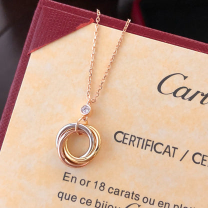 [Stars Jewelry]TRINITY  NECKLACE 1 DIAMOND