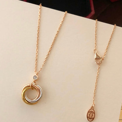 [Stars Jewelry]TRINITY  NECKLACE 1 DIAMOND