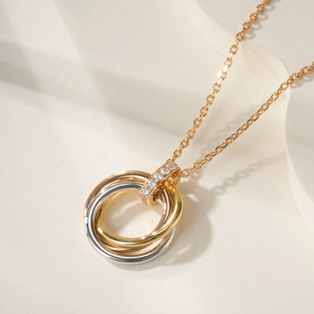 [Stars Jewelry]TRINITY MEDIUM  DIAMONDS NECKLACE